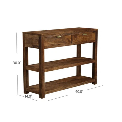 Rectangular Solid Wood Console Table | Entryway & Hallway Furniture – Oakvello