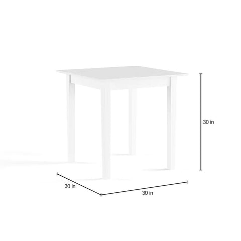 White Solid Wood Dining Table | Bright Kitchen & Dining Furniture – Oakvello