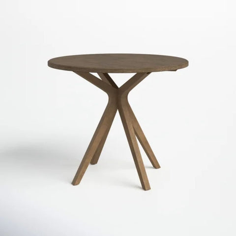 Brown Solid Wood Dining Table | Warm Hardwood Kitchen Furniture – Oakvello