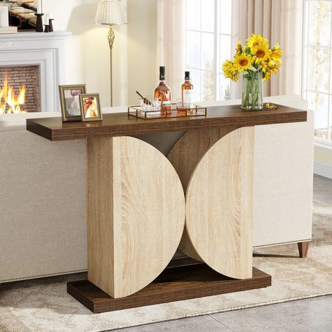 Narrow Solid Wood End & Sofa Table | Living Room Accent Furniture – Oakvello