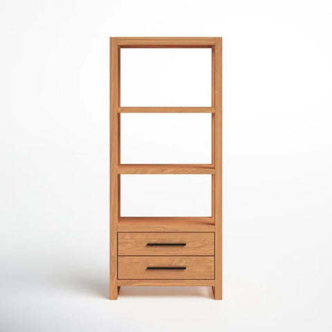 Solid Wood Standard Bookshelf | Living Room Display & Storage – Oakvello