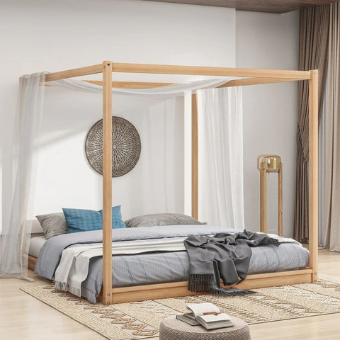 Solid Wood King Size Bed | Spacious Premium Bedroom Furniture – Oakvello