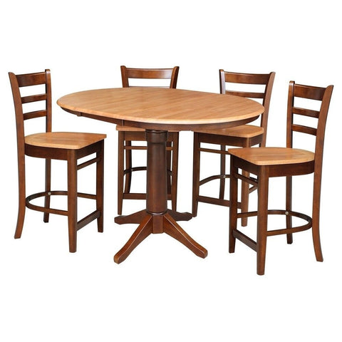Solid Wood Round Extension Dining Table | Flexible Kitchen Furniture – Oakvello