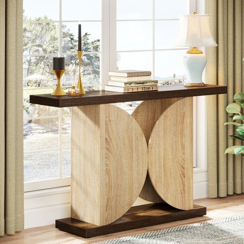 Narrow Solid Wood End & Sofa Table | Living Room Accent Furniture – Oakvello