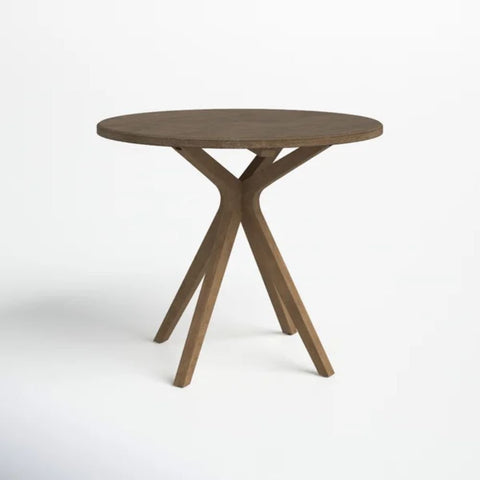 Brown Solid Wood Dining Table | Warm Hardwood Kitchen Furniture – Oakvello