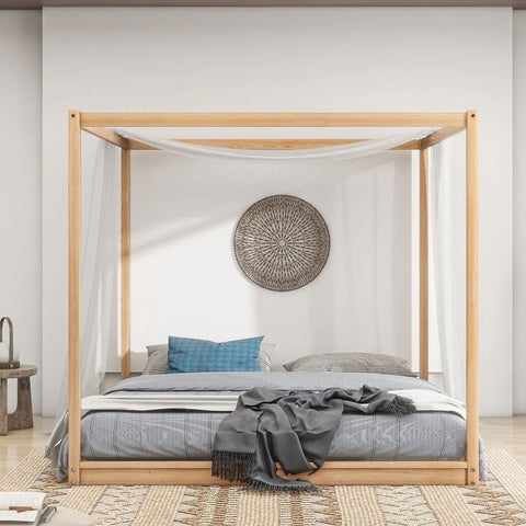 Solid Wood King Size Bed | Spacious Premium Bedroom Furniture – Oakvello