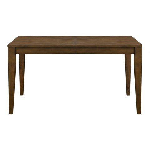 Pecan Solid Wood Rectangle Extension Dining Table | Flexible Kitchen Furniture – Oakvello