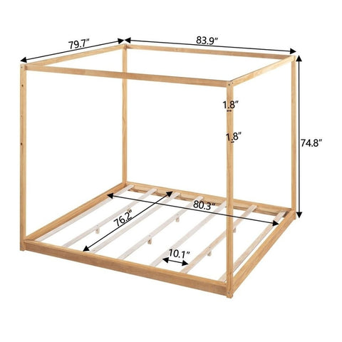 Solid Wood King Size Bed | Spacious Premium Bedroom Furniture – Oakvello