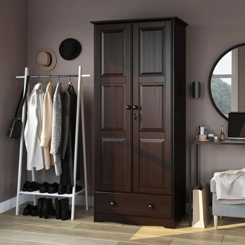 100% Solid Wood Flexible Wardrobe | Customisable Bedroom Storage – Oakvello