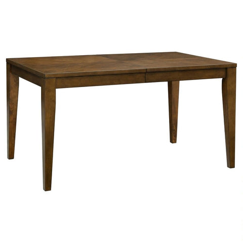 Pecan Solid Wood Rectangle Extension Dining Table | Flexible Kitchen Furniture – Oakvello