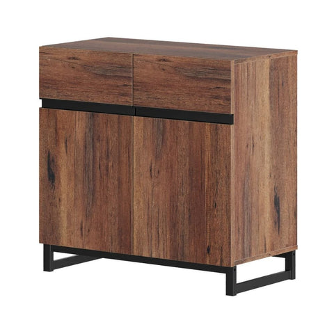 Modern Solid Wood Sideboard with Adjustable Shelf | Living Room Storage – Oakvello