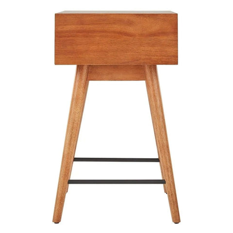 Solid Wood 1-Drawer End Table | Living Room Accent Side Table – Oakvello