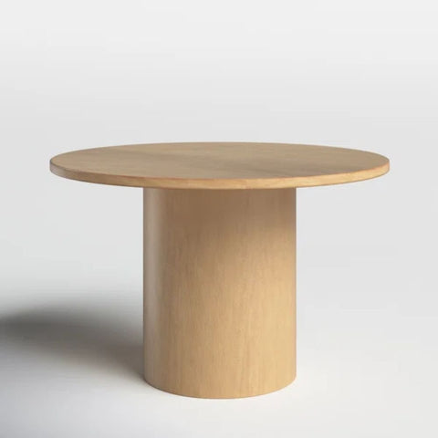 Natural Solid Wood Round Dining Table | Kitchen & Dining Furniture – Oakvello