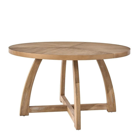 Mid-Century Modern Solid Wood Round Dining Table | Retro Kitchen Furniture – Oakvello