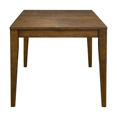 Pecan Solid Wood Rectangle Extension Dining Table | Flexible Kitchen Furniture – Oakvello