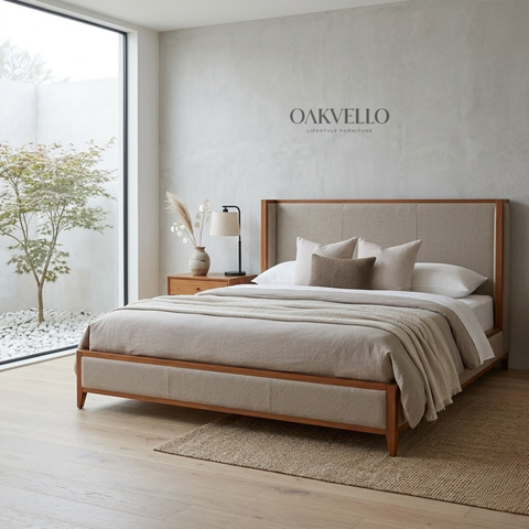 Haven Wingback Storage Bed