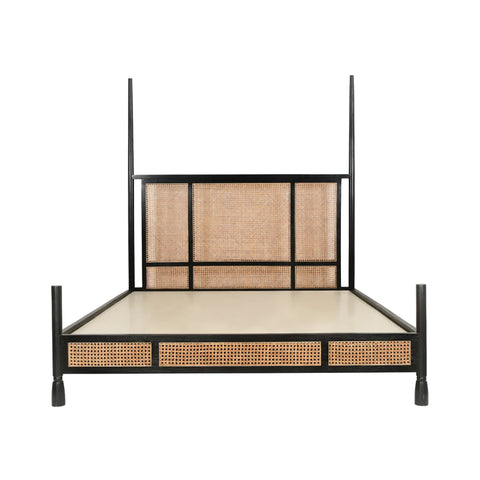 Elara Teak Wood Bed | Ethereal Luxury Bedroom Design – Oakvello