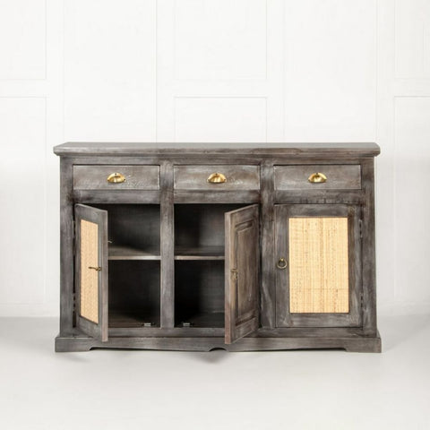 Solid Sheesham Wood Sideboard | Premium Living Room Storage Cabinet – Oakvello