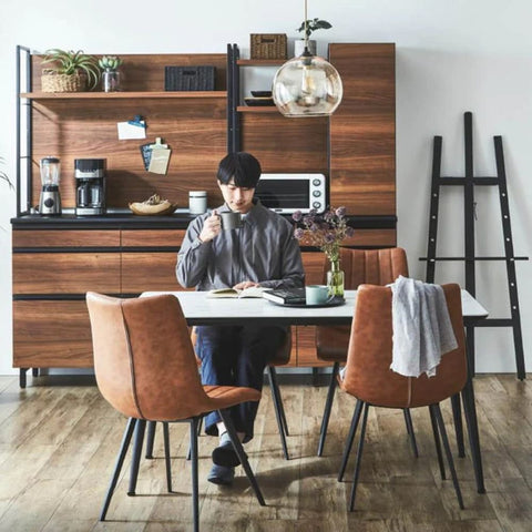 Jodhpuri Brown Dining Chair Set of 2 | Solid Wood Kitchen Seating – Oakvello