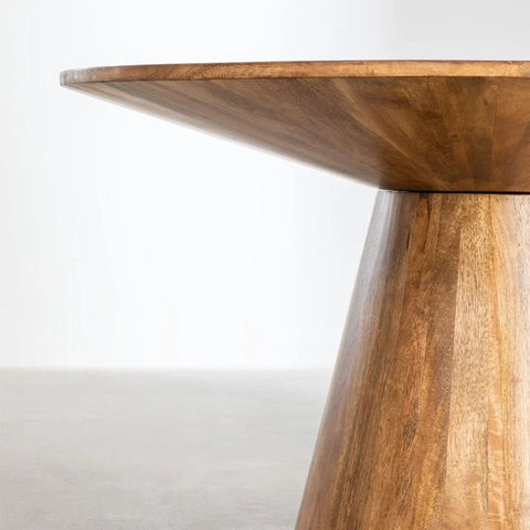 Weymar 120cm Round Solid Mango Wood Dining Table | Kitchen Furniture – Oakvello