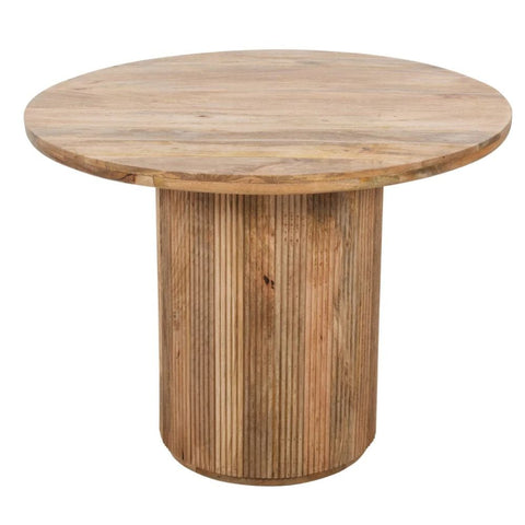York Natural Solid Wood Round Dining Table | Kitchen & Dining Furniture – Oakvello