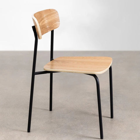 Wilpier Stackable Solid Wood Dining Chair | Space-Saving Kitchen Seating – Oakvello