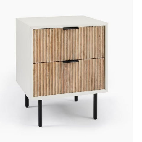 21-Inch Solid Wood Nightstand | Compact Bedroom Bedside Table – Oakvello
