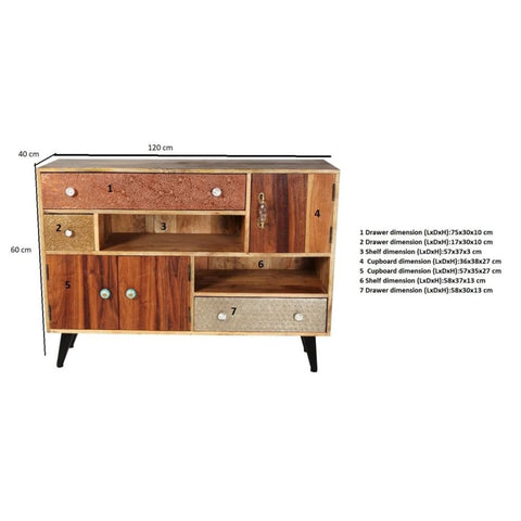 Artisan Limited Edition Solid Wood Sideboard | Handcrafted Living Room Storage – Oakvello
