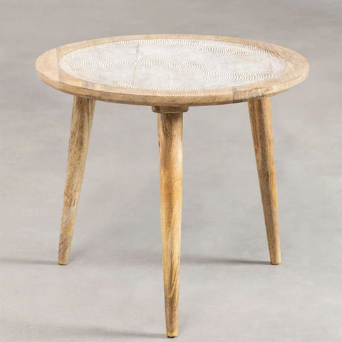Diborna Solid Mango Wood Coffee Table | Living Room Centre Table – Oakvello