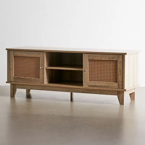 Solid Wood Media Console | Sleek TV Stand & Living Room Storage – Oakvello