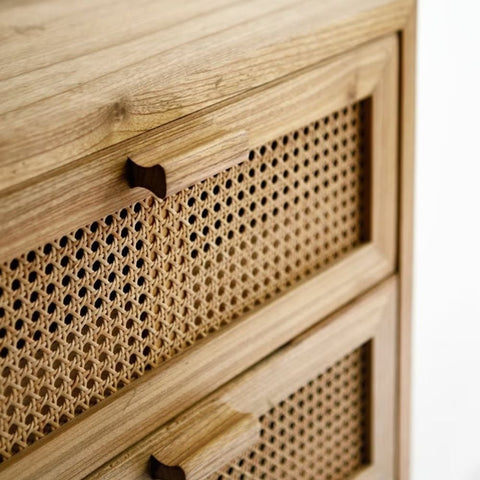 Sunshine Solid Wood Chest of Drawers | Bright Bedroom Storage Dresser – Oakvello
