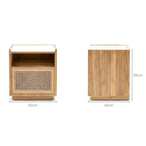 Stylish Solid Wood Bedside Table | Premium Bedroom Nightstand – Oakvello
