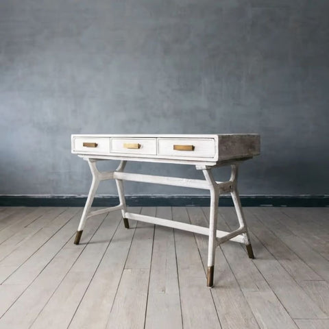 Nordic Solid Wood Console Desk | Scandinavian Home Office & Entryway Furniture – Oakvello