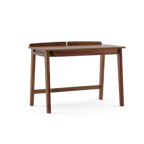 Teak Finish Solid Wood Study Table | Home Office Writing Desk – Oakvello