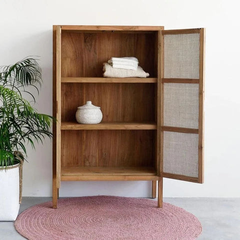 Solid Wood Tall Cabinet & Wardrobe | Bedroom Storage Furniture – Oakvello