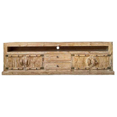Solid Wood Media Console | TV Stand & Living Room Storage – Oakvello