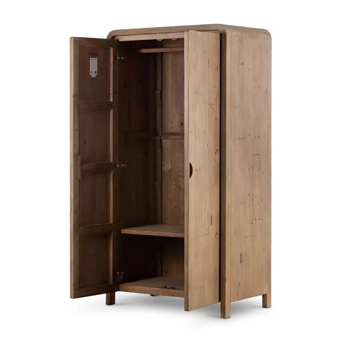 Solid Mango Wood Wardrobe | Spacious Bedroom Storage Furniture – Oakvello