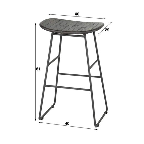 Solid Wood Wine Bar Stools | Kitchen & Home Bar Seating – Oakvello