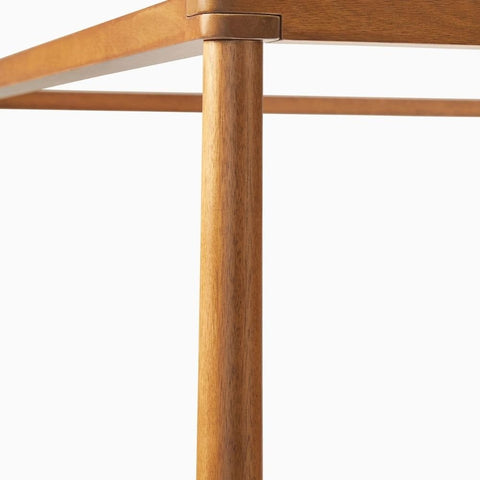Mid-Century Solid Wood Canopy Bed | Statement Bedroom Furniture – Oakvello