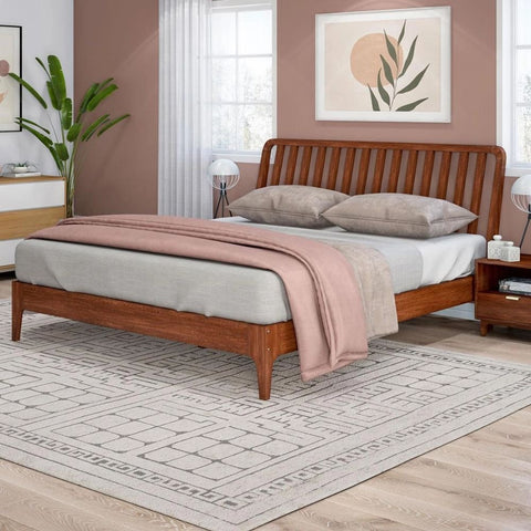 Solid Wood King Size Bed | Premium Bedroom Furniture – Oakvello