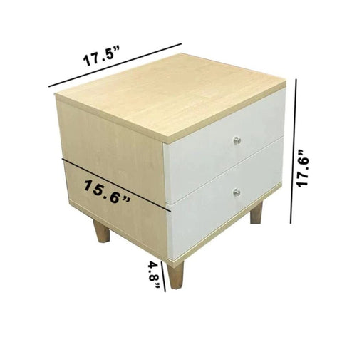 Multi-Drawer Box Design Solid Wood Bedside Table | Bedroom Nightstand – Oakvello
