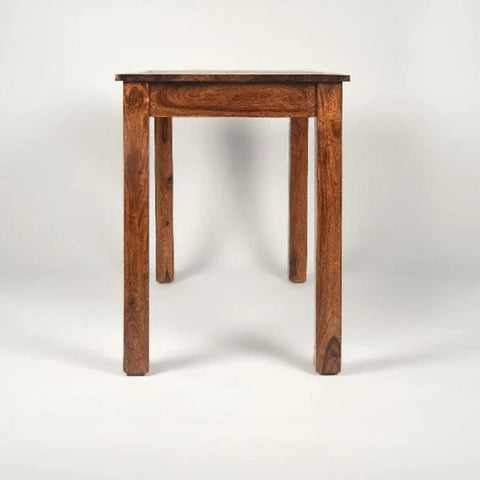 2-Drawer Solid Mango Wood Study Desk | Home Office Writing Table – Oakvello