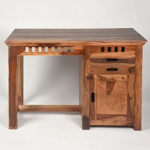 Solid Wood Study Table with Pull-Out Drawers | Home Office Desk – Oakvello