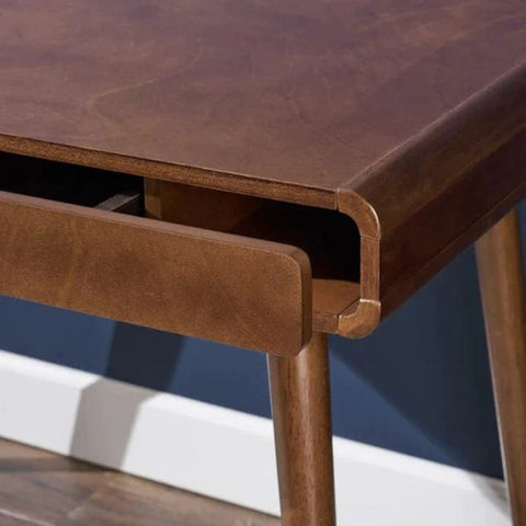 Solid Teak Wood Study Table | Home Office Writing Desk – Oakvello