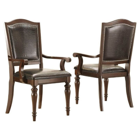 Handmade Solid Teak Wood Arm Chair Set of 2 | Heritage Living Room Seating – Oakvello