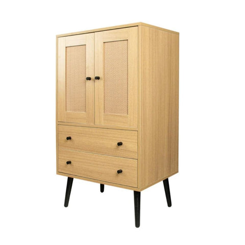 Solid Wood Storage Sideboard with 2 Drawers | Living Room Furniture – Oakvello