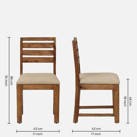 6-Seater Solid Sheesham Wood Dining Set with Bench | Rustic Teak Finish – Oakvello
