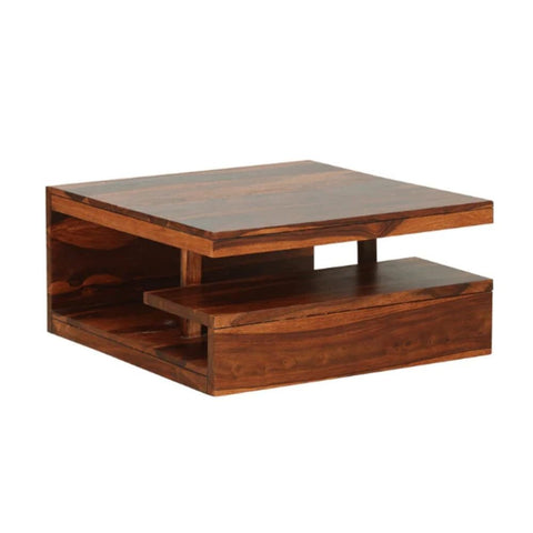 Solid Sheesham Wood Coffee Table | Living Room Centre Table – Oakvello