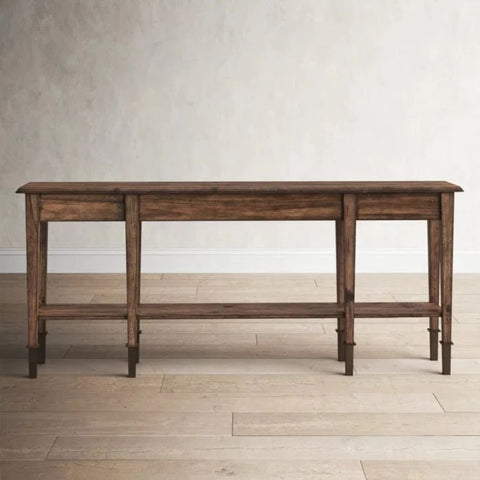 Jodhpuri Solid Wood Console Table | Handcrafted Heritage Entryway Furniture – Oakvello