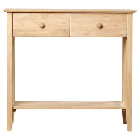 2-Drawer Solid Wood Console Table | Entryway & Hallway Furniture – Oakvello